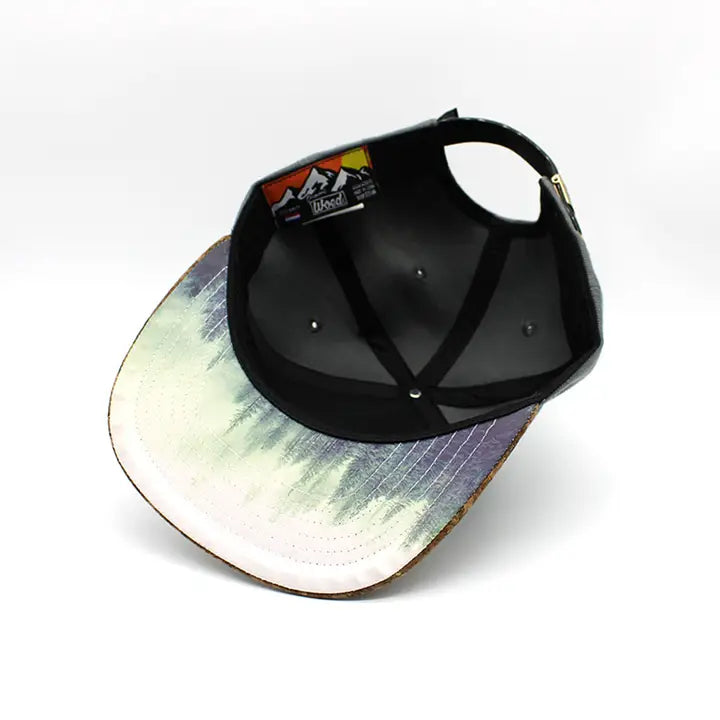 Woed – Strapback „Grey Forest“ mit Kork-Front und 3D-Sticklogo