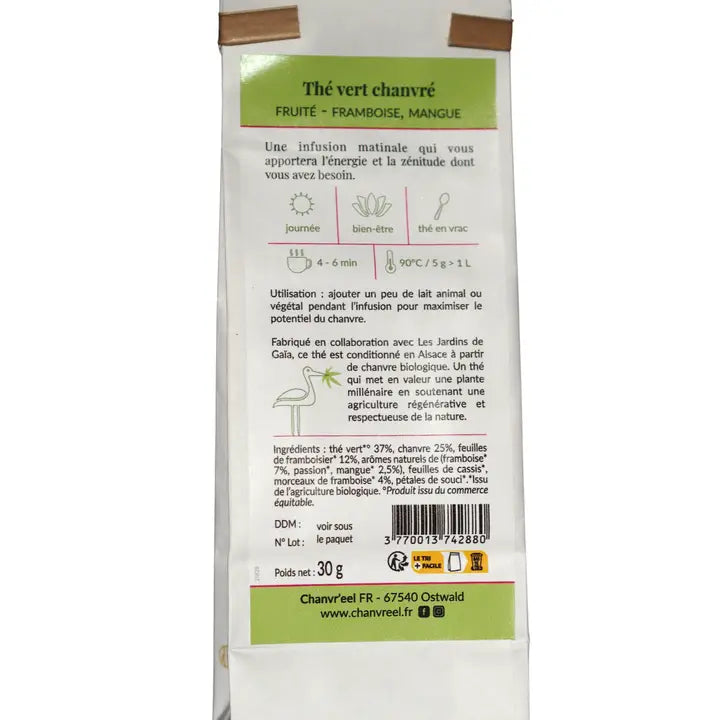 Chanvr'eel & Carat'eel - Fruchtiger Bio-Grüntee mit Hanf