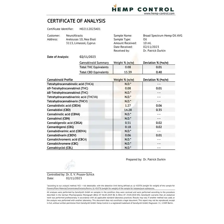 Natura Inside CBD-Hanftropfen 15 % mit Piperin, 10 ml